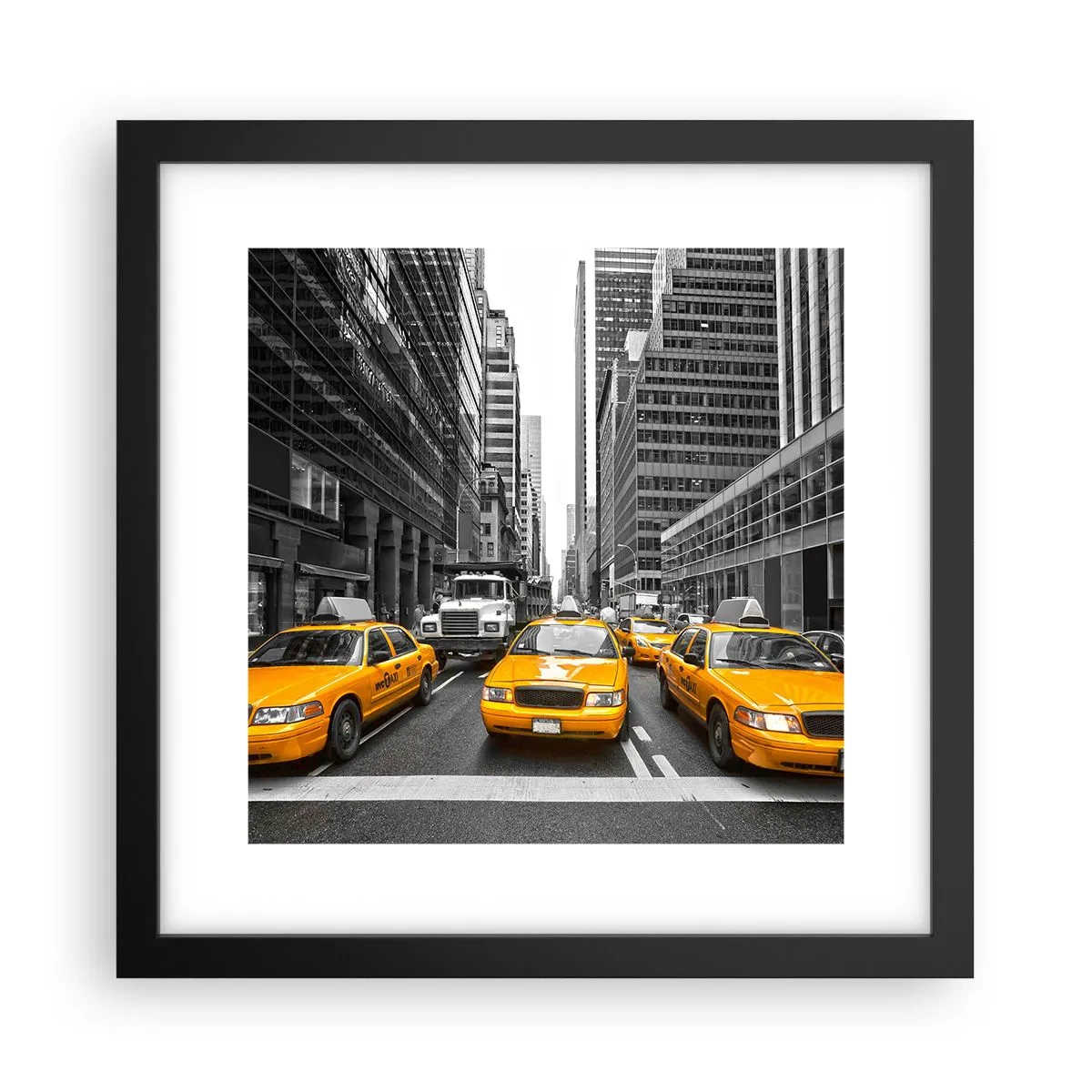 Poster in cornice nera - Siamo noi che coloriamo la città - 30x30 cm