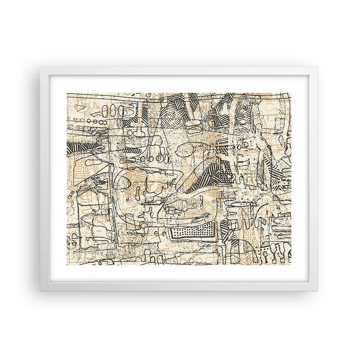 Poster in cornice bianca - In attesa di essere decifrato - 50x40 cm