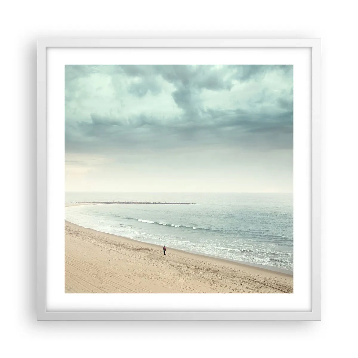 Poster in cornice bianca - Cercando la pace - 50x50 cm