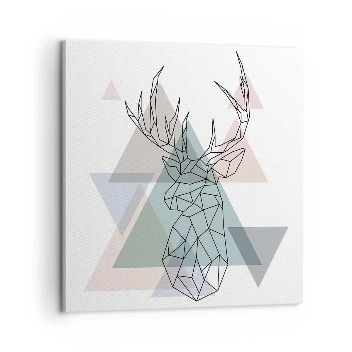 Quadro su tela - Stampe su Tela - Nel bosco geometrico - 60x60 cm