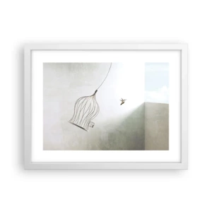 Poster in cornice bianca - Nel proprio elemento - 40x30 cm