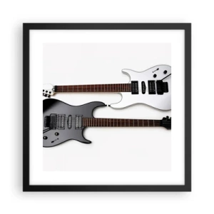 Poster in cornice nera - Armonia delle forme - 40x40 cm