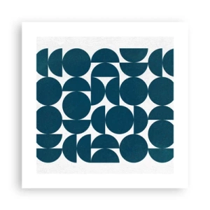 Poster - Cerchi e semicerchi - 40x40 cm