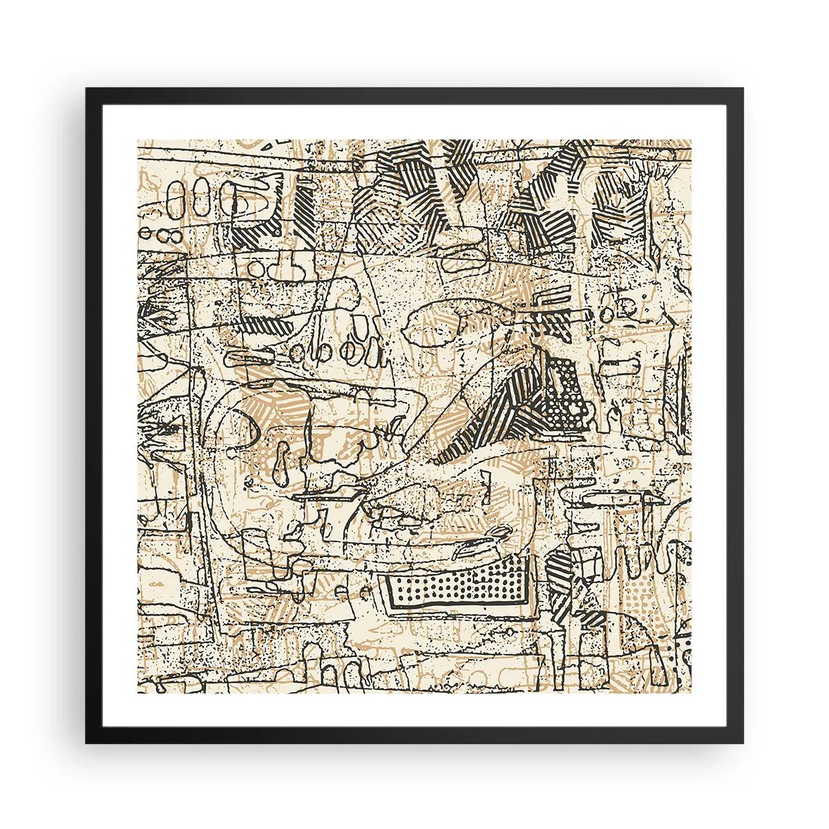 Poster in cornice nera - In attesa di essere decifrato - 60x60 cm