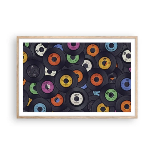 Poster in cornice rovere chiaro - I colori della classicità - 91x61 cm