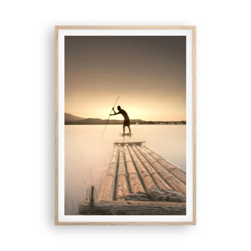 Poster in cornice rovere chiaro - Prima del riposo - 70x100 cm