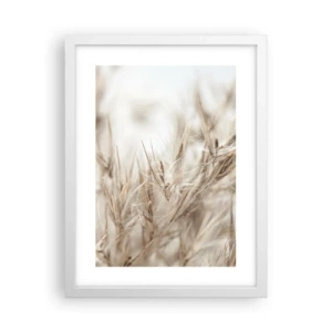 Poster in cornice bianca - Prato e vento - 30x40 cm