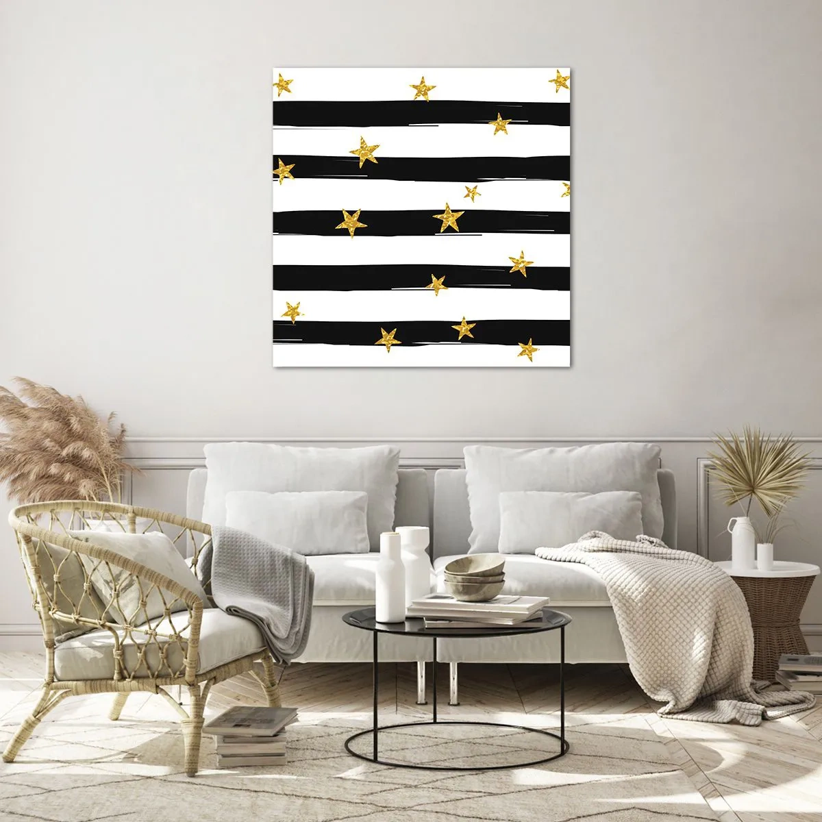 Quadro su vetro - Siamo tutti nati sotto una buona stella - 30x30 cm