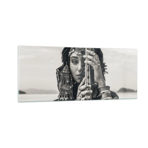 Quadro su vetro - La musica dell'oriente - 100x40 cm