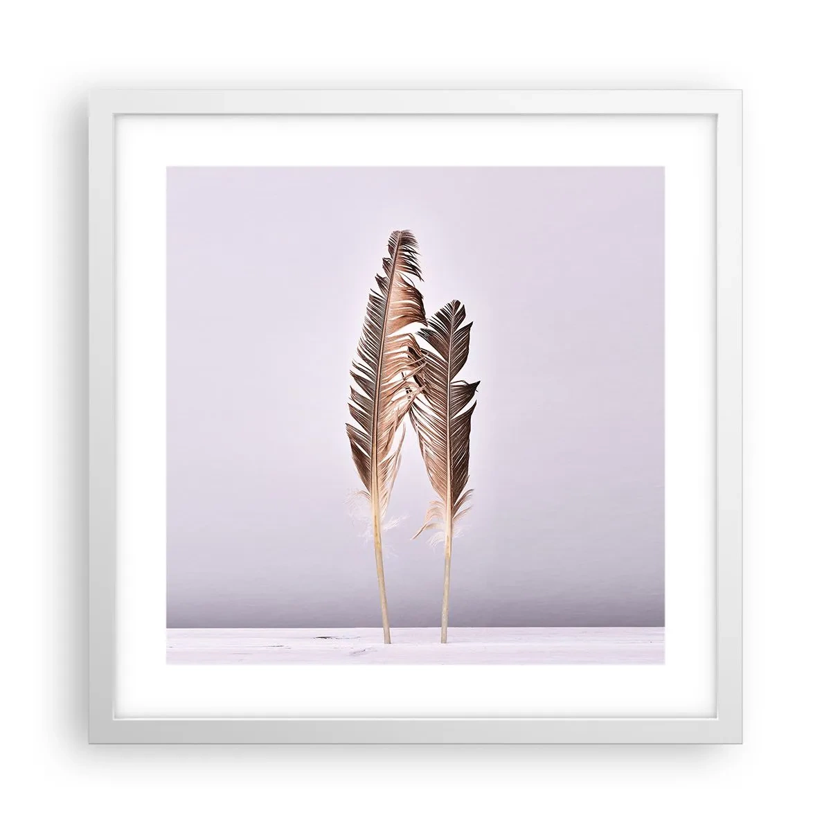 Poster in cornice bianca - Contro il nulla - 40x40 cm