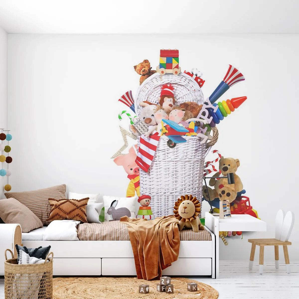 Fotomurali Standard Eco - I tesori del bambini - Giocattoli, Per bambini, La stanza dei bambini - 200x140 cm