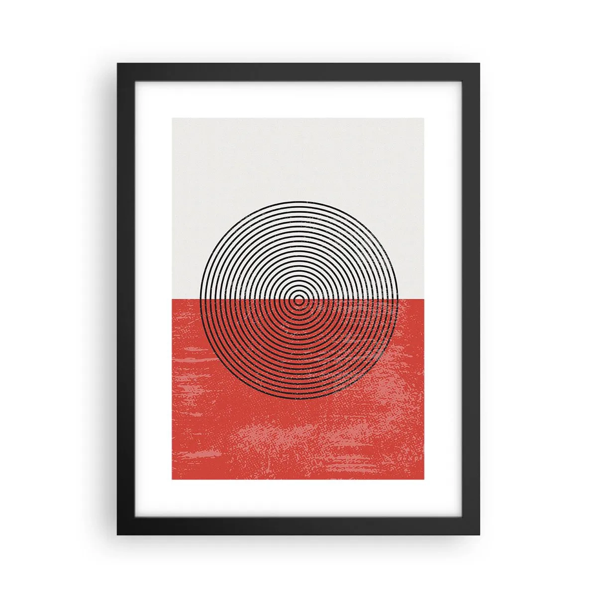 Poster in cornice nera - Dritto al centro - 30x40 cm