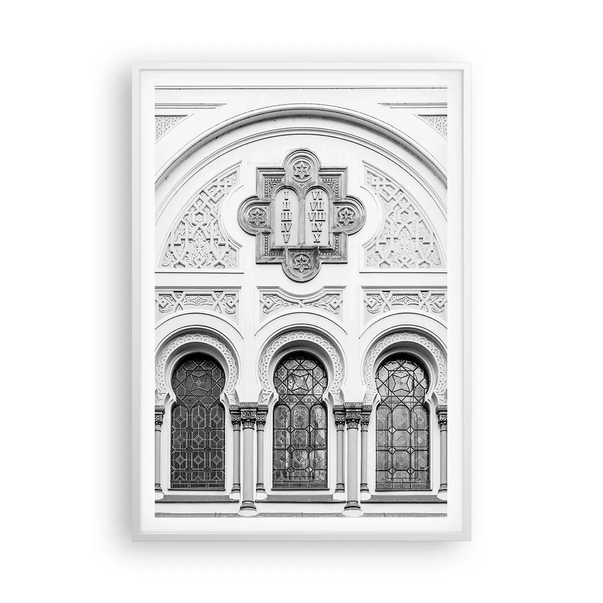 Poster in cornice bianca - Al confine delle culture - 70x100 cm