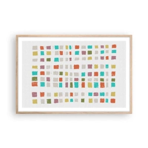 Poster in cornice rovere chiaro - Un gioco sconosciuto - 91x61 cm