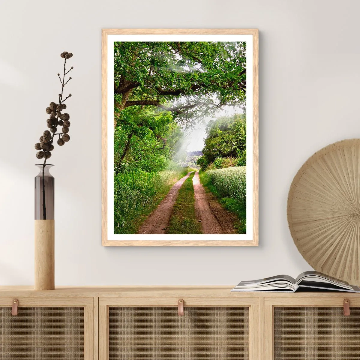 Poster in cornice rovere chiaro - Et in Arcadia ego - 70x100 cm