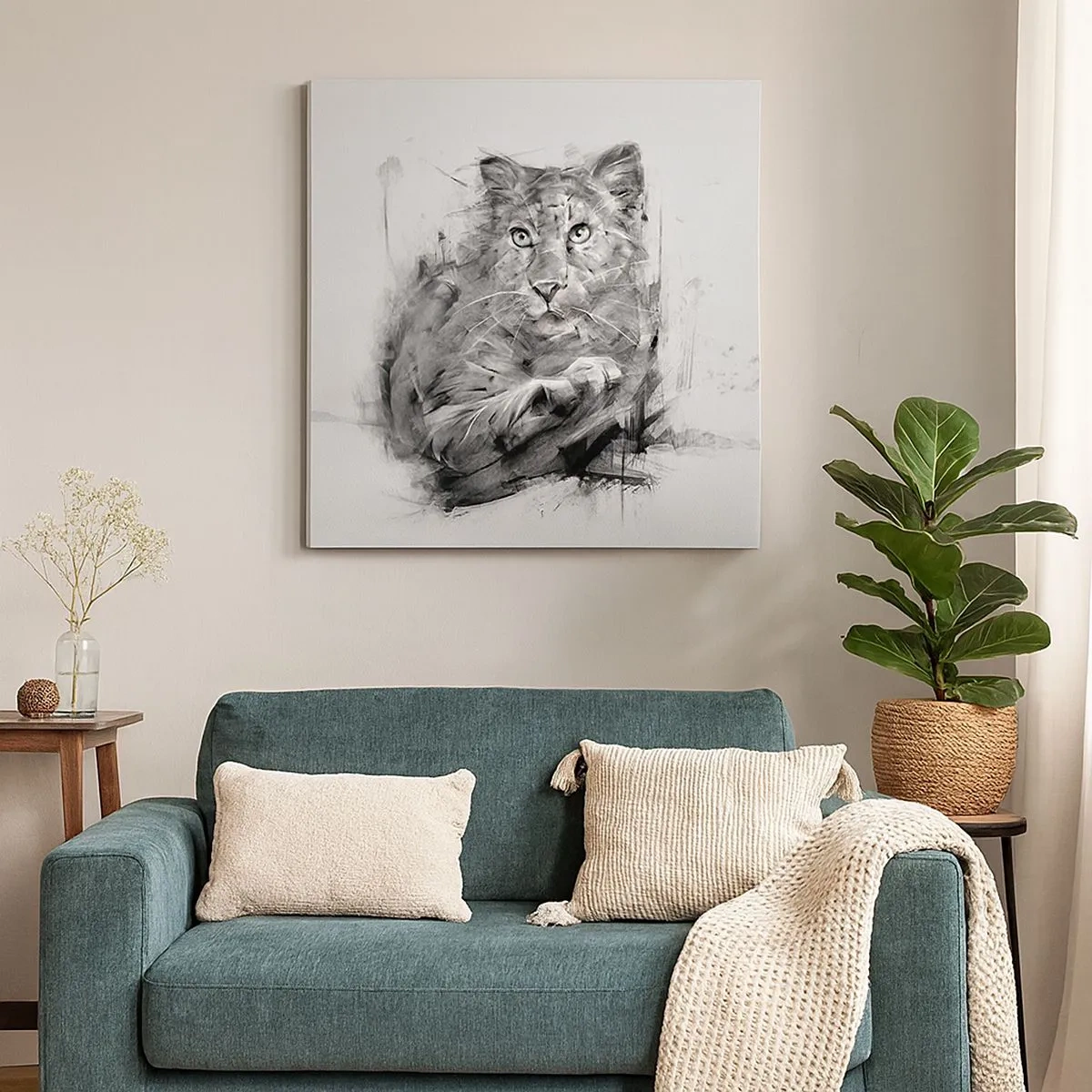 Quadro su tela - Stampe su Tela - Si, ascolto attentamente - 30x30 cm