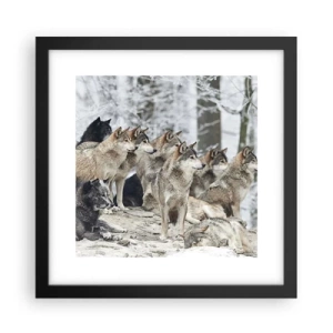 Poster in cornice nera - Famiglia e amici - 30x30 cm