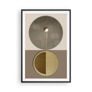 Poster in cornice nera - Equilibrio perfetto - 61x91 cm