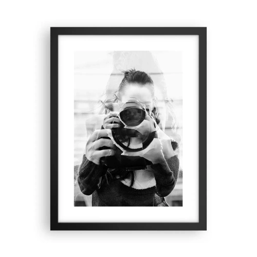 Poster in cornice nera - Il creatore e il materiale - 30x40 cm