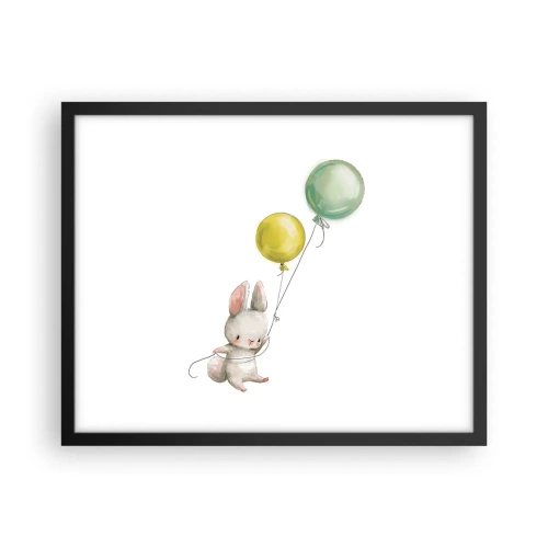 Poster in cornice nera - Volo anch'io! - 50x40 cm