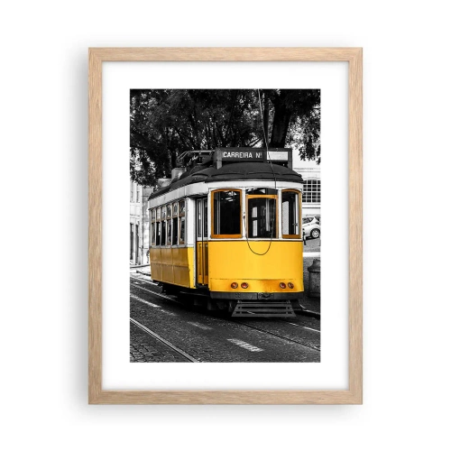 Poster in cornice rovere chiaro - Con il fado in sottofondo - 30x40 cm