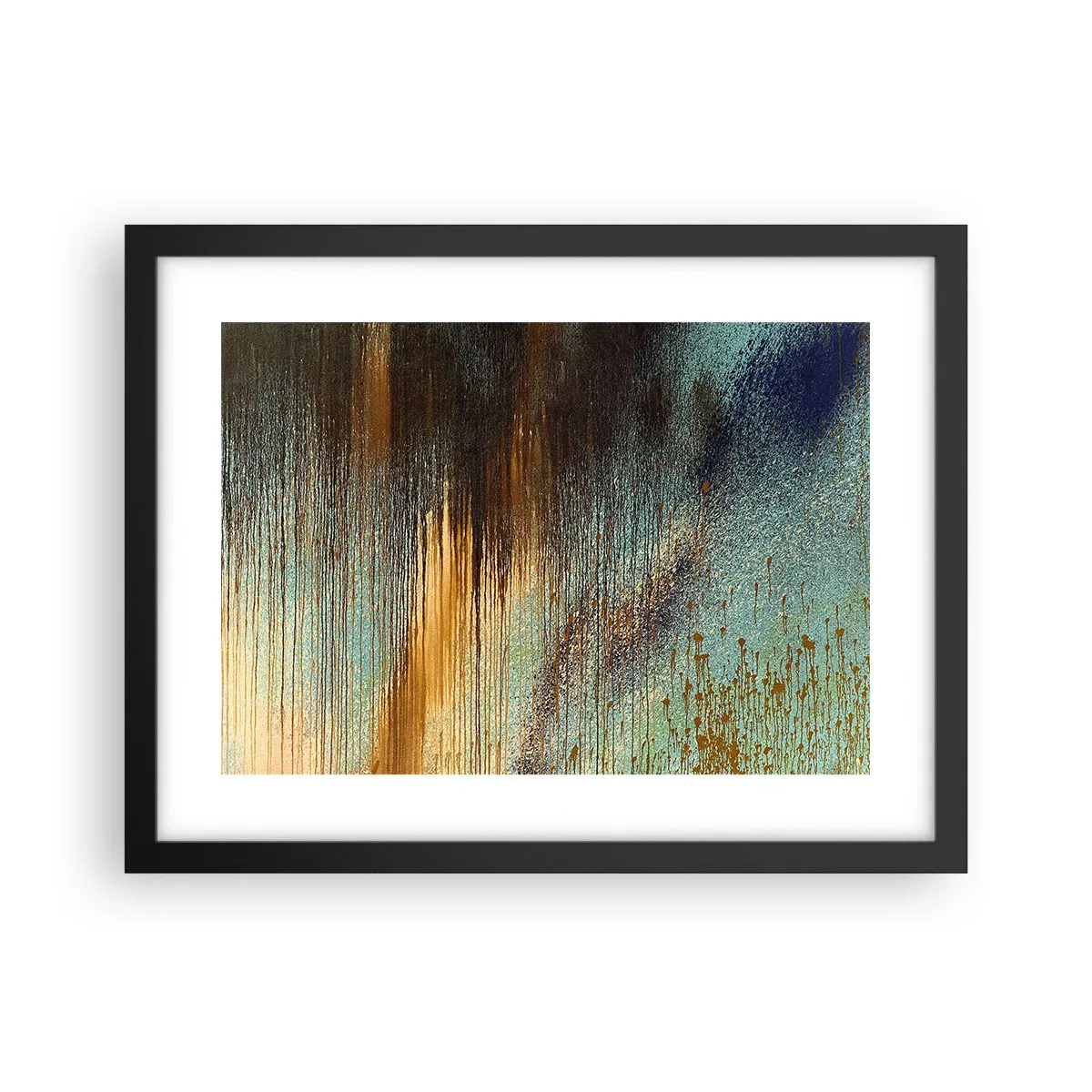Poster in cornice nera - Composizione cromatica non casuale - 40x30 cm