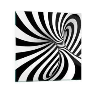 Quadro su vetro - Composizione: spazio danzante - 70x70 cm