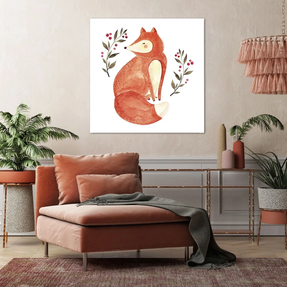 Quadro su tela - Stampe su Tela - Piccola rossa - 70x70 cm