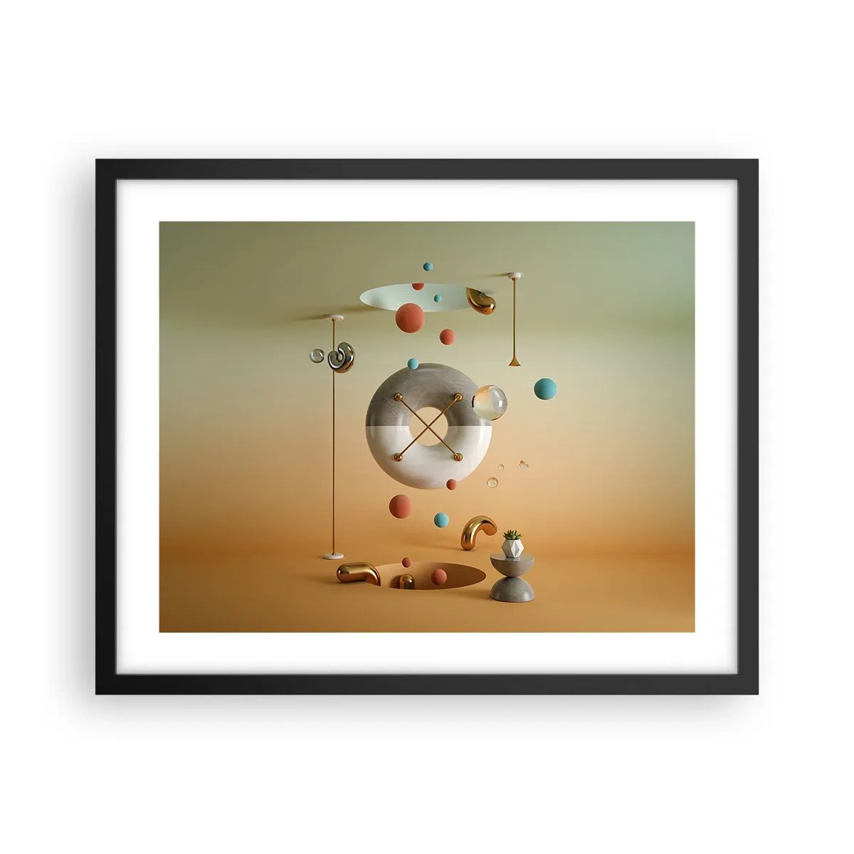 Poster in cornice nera - Tutto può succedere - 50x40 cm