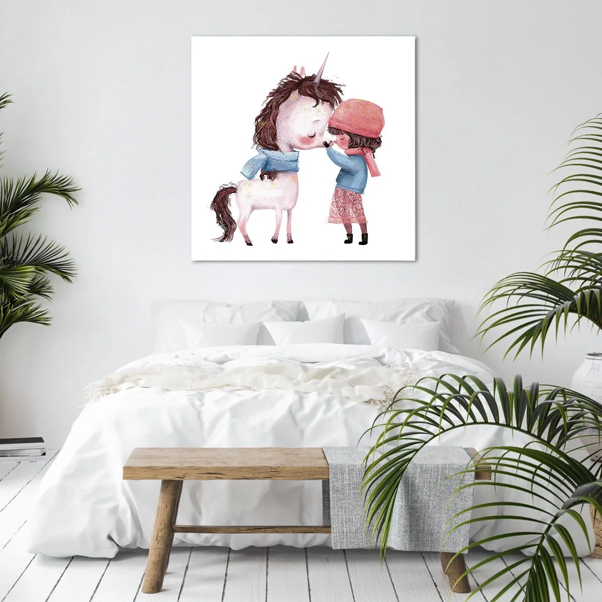 Quadro su tela - Stampe su Tela - Racconto d'inverno - 30x30 cm