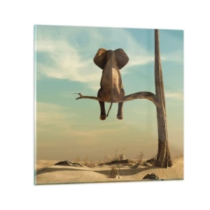 Quadro su vetro - Nuovo punto di vista - 40x40 cm