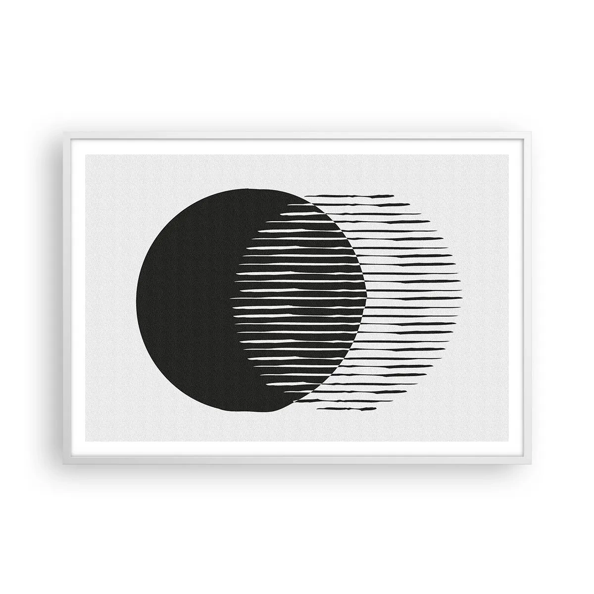 Poster in cornice bianca - Il suo alter ego - 100x70 cm