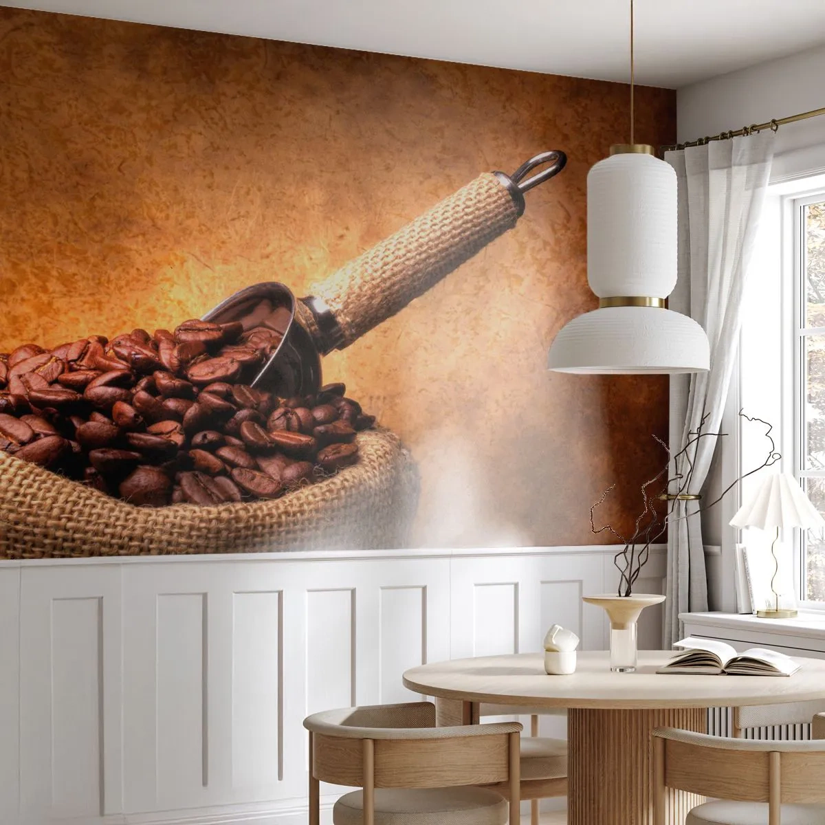 Fotomurali Autoadesivo Deluxe Sticker - Alla fonte del gusto - Gastronomia, Caffè, Aroma - 200x140 cm