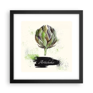 Poster in cornice nera - Evviva la verdura! - 30x30 cm