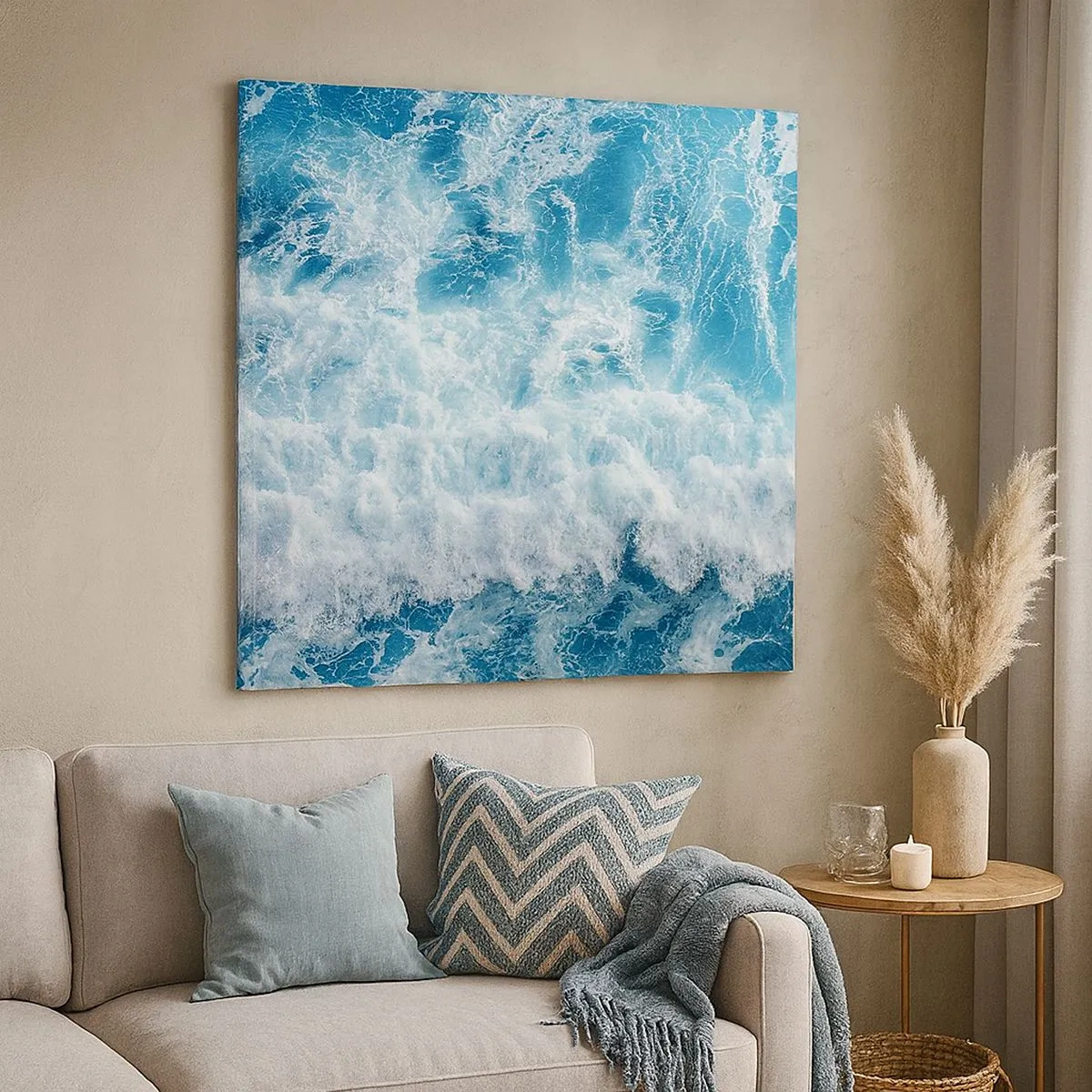 Quadro su tela - Stampe su Tela - Con gioia e saltellando - 30x30 cm