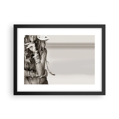 Poster in cornice nera - Come una ragazza - 40x30 cm