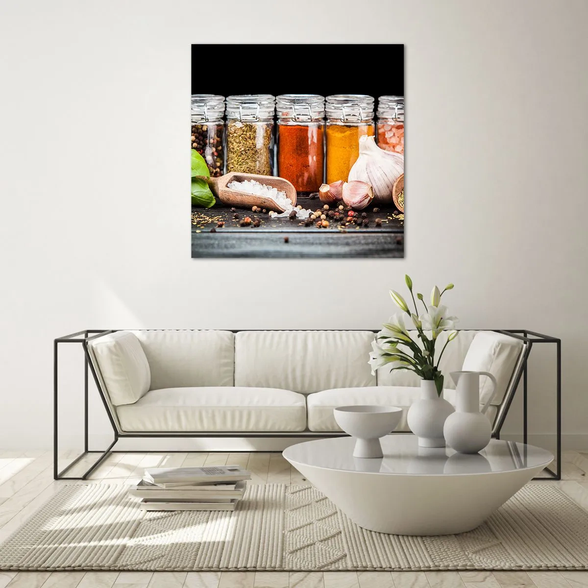 Quadro su vetro - Perché la vita abbia sapore - 40x40 cm