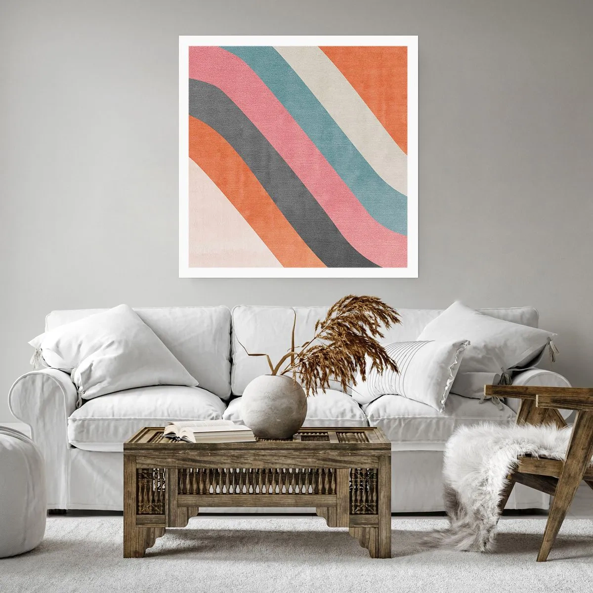 Poster - Composizione diagonale: movimento - 40x40 cm