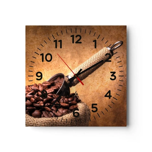 Orologio da parete - Orologio in Vetro - Alla fonte del gusto - 30x30 cm