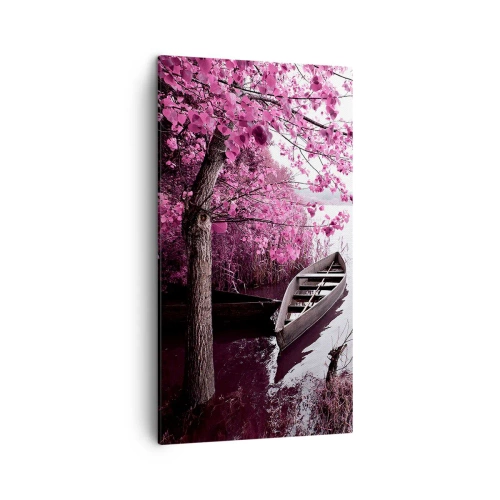 Quadro su tela - Stampe su Tela - Nel silenzio rosa - 45x80 cm