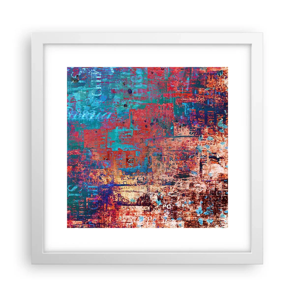 Poster in cornice bianca - Memoria e dimenticanza - 30x30 cm