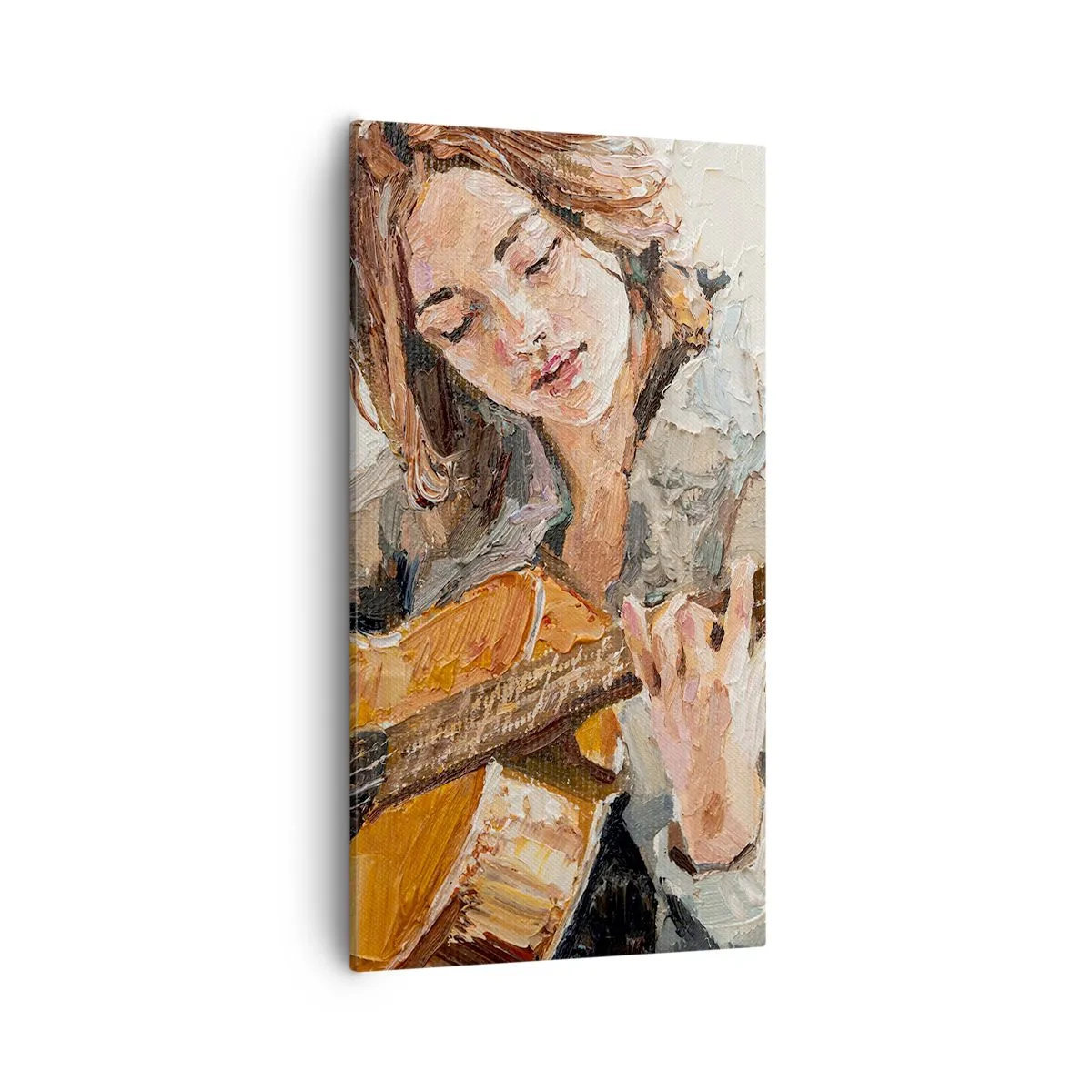 Quadro su tela - Stampe su Tela - Concerto per chitarra e cuore di ragazza - 55x100 cm