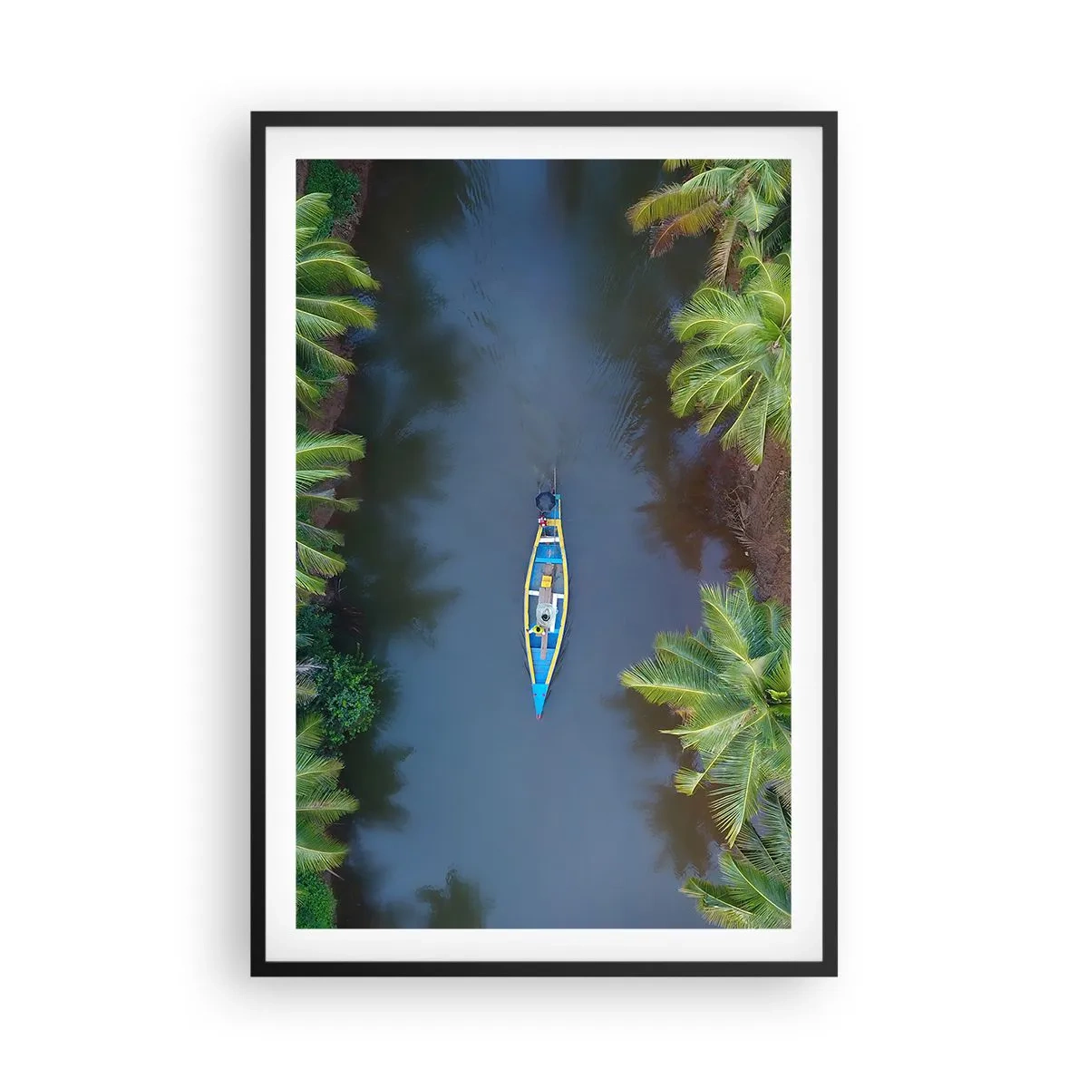 Poster in cornice nera - Sul percorso tropicale - 61x91 cm