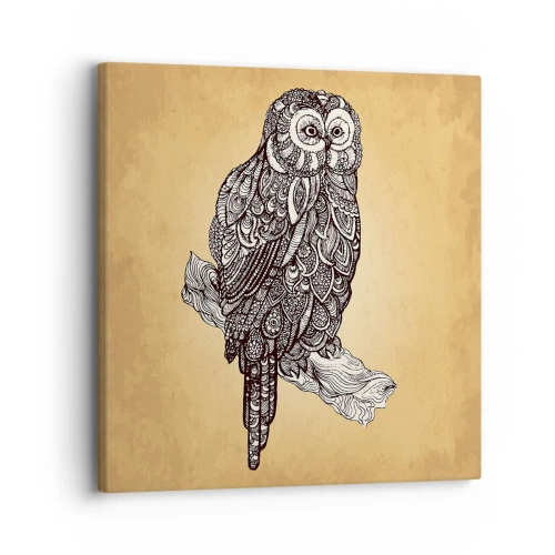 Quadro su tela - Stampe su Tela - Delicati ghirigori di saggezza - 30x30 cm