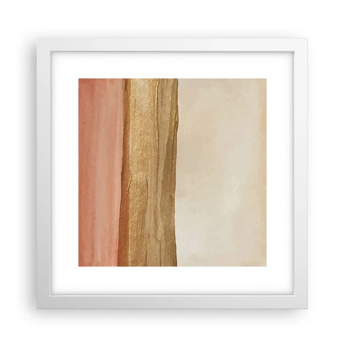 Poster in cornice bianca - Composizione verticale - 30x30 cm