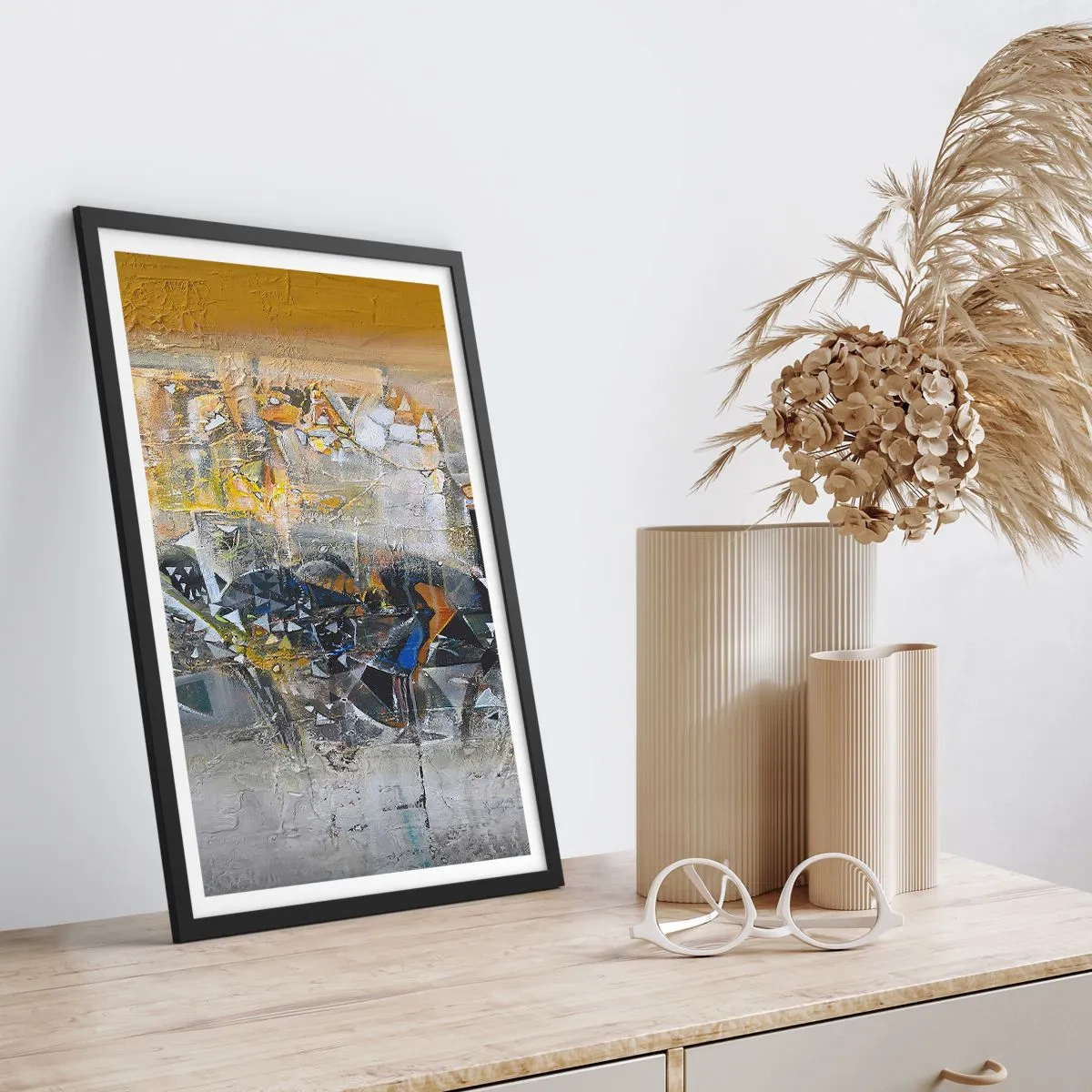 Poster in cornice nera - Tutto andrà bene - 30x40 cm