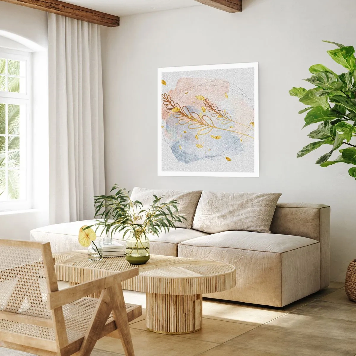 Poster - Soffio d'oro - 40x40 cm