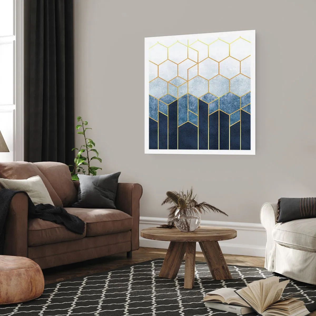 Poster - Composizione a ritmo sincopato - 50x50 cm