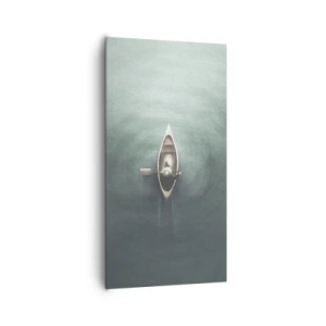 Quadro su tela - Stampe su Tela - Nel lago al chiaro di luna - 65x120 cm