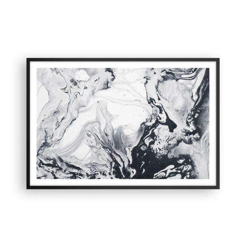Poster in cornice nera - Il centro della terra - 91x61 cm